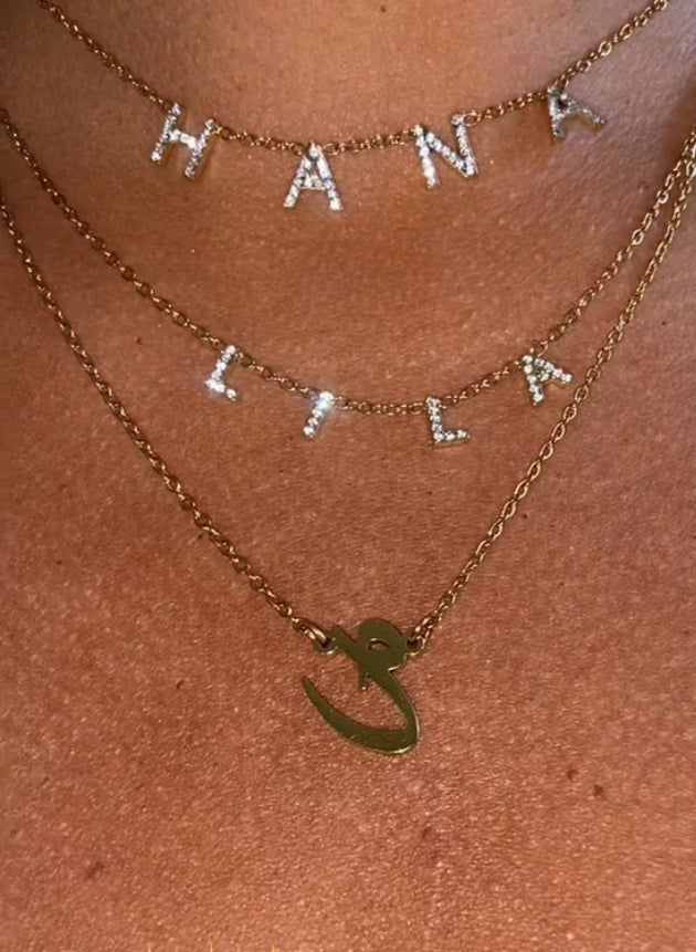 Arabic Initial Necklace