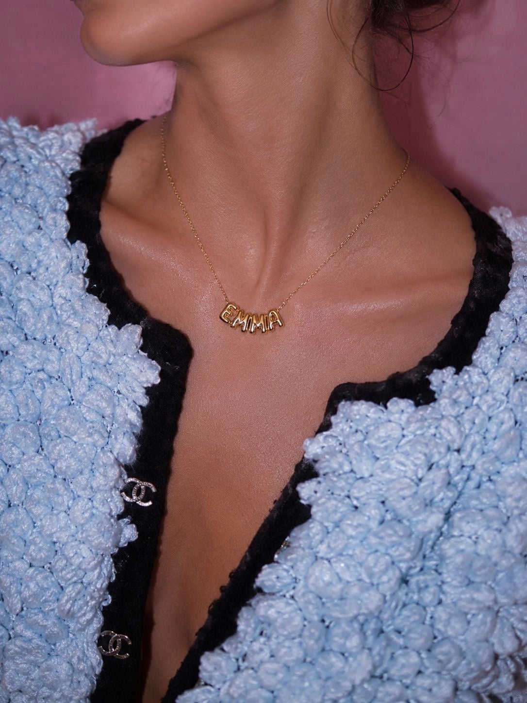Bubble Letter Necklace